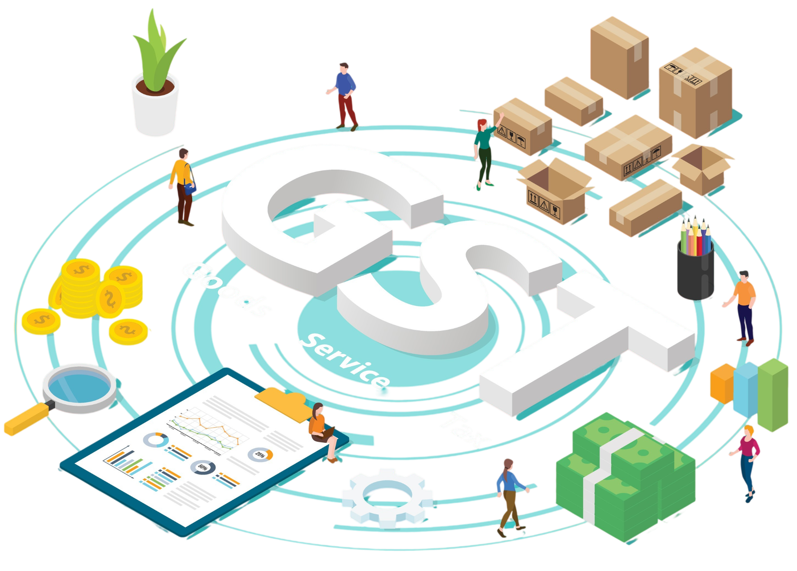 Business documents and GST registration paperwork